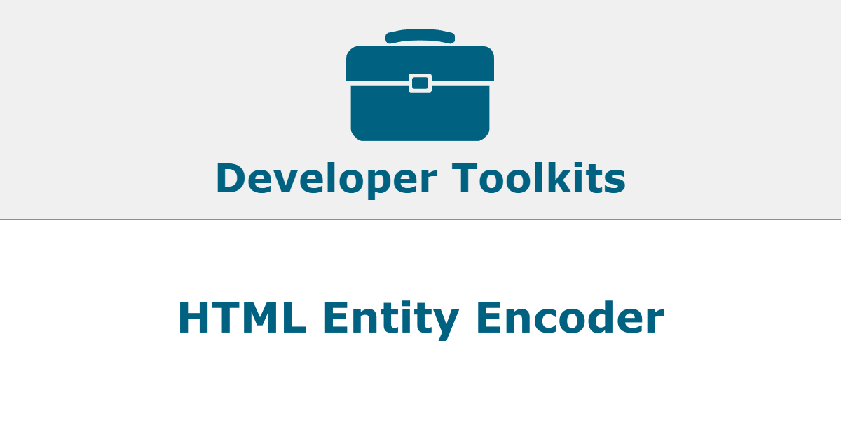 Html character outlet encoder